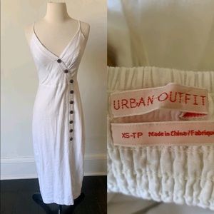 Urban Outfitters White Midi sunDress linen blend